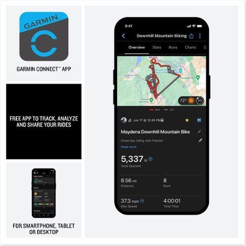 Garmin Edge MTB 2.1 GPS Bike Computer - Black WORLDWIDE DELIVERY