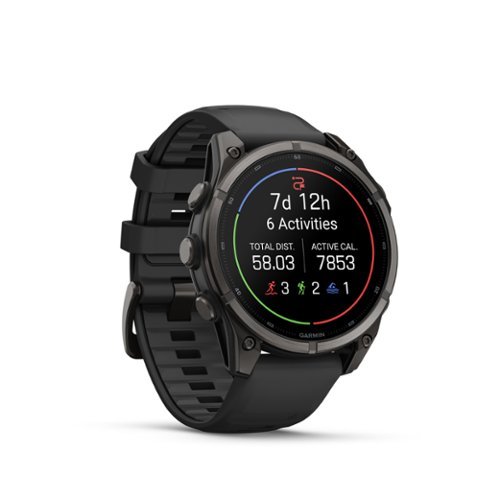 Garmin fēnix 9 AMOLED GPS Smartwatch 47mm Fiber-reinforced polymer - Black Silicone Band - (2026) SHOP ONLINE