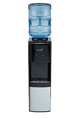 Primo Water - Deluxe 5 Gal. Hot & Cold Water Dispenser (601087-C) - Black/Stainless Steel-Front_Standard 