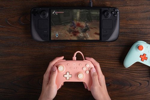 8BitDo Ultimate 2C Wired Controller for Android and Windows with Hall Effect Joysticks - Peach BUY IN SINGAPORE
