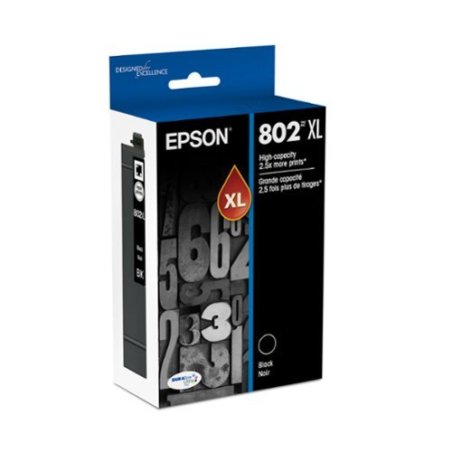 Epson - 802XL High-Yield Ink Cartridge - Black-Front_Standard 