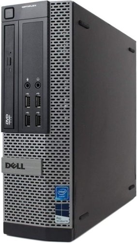 Dell - Refurbished Excellent - Optiplex 7010 SFF Desktop Computer, Intel Core i7 Up to 3.8GHz, 16GB RAM, 1TB SSD, WiFi, Keyboard&Mouse, Win11 Pro - Black-Front_Standard 