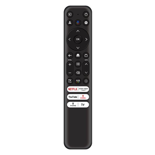 VINABTY - New RC813 FMB1 IR  Replaced Remote Control Fits for  TCL S546 R646 Mini-LED QLED 4K UHD Smart TV  65R646 55R646 - Black-Front_Standard 
