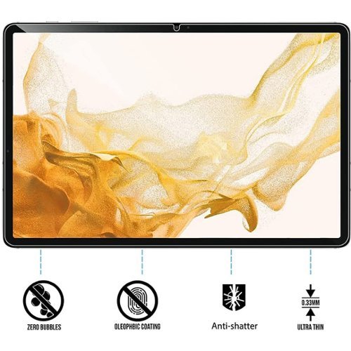SaharaCase ZeroDamage Ultra Strong Tempered Glass Screen Protector for Samsung Galaxy Tab S8+ - Clear SHOP ONLINE