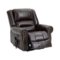 Boyel Living - Power Lift Recliner Chair with Heat, Massage, Dual Motor, Infinite Positions, Faux Leather, USB, 350 LBS Capacity - Brown-Front_Standard