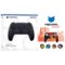 Sony - PlayStation 5 DualSense Wireless Controller with MightySkins Custom Decal Skin Voucher - Midnight Black-Front_Standard