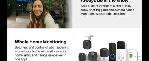 Chamberlain myQ Video Doorbell | 2K Camera, Battery/Wired, Color Night Vision, Live View with 2-Way Talk, Motion Detection & Alerts - Black BUY IN DUBAI