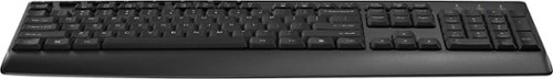 Best Buy essentials™ Full-size Wireless Membrane Keyboard and Mouse Bundle with USB Receiver - Black GLOBAL SHIPPING