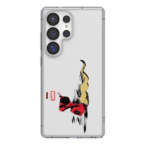 Keyscaper - Marvel Badge Clear Phone Case - Samsung Galaxy S24 - Ladypool-Front_Standard 