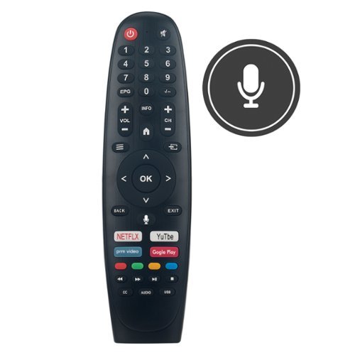 ALLIMITY - Voice Replacement Remote, Fit for Caixun/BLAUPUNKT/Estar/SANSUI FHD LED Smart TV EC32T1H EC32V1HA EC32V2HA EC40V2FA - Black-Front_Standard 