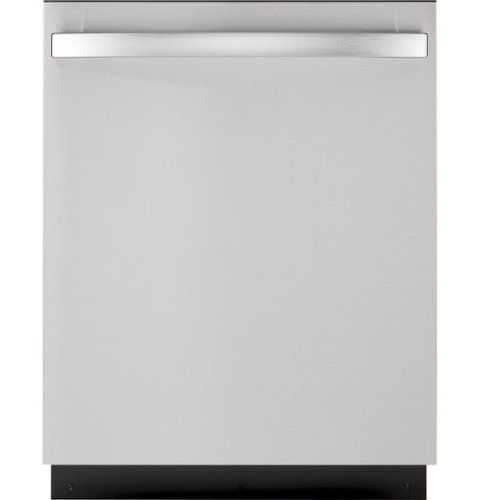 GE - 24" Top Control Built-In Stainless Steel Tub Dishwasher with Hidden Electric Controls and 51 dBA - Stainless Steel-Front_Standard 