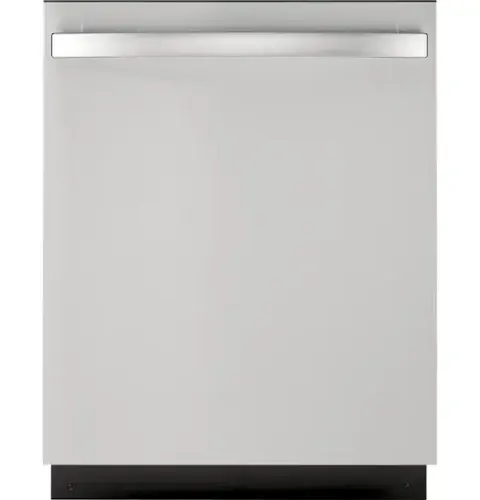 Front. GE - 24" Top Control Built-In Stainless Steel Tub Dishwasher with Hidden Electric Controls and 51 dBA - Stainless steel.