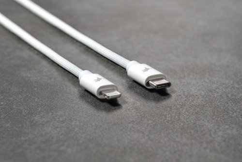 Nimble Powerknit 1M USB C to Lightning Cable - White BUY IN EUROPE