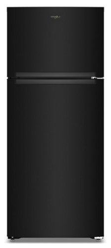Whirlpool - 18.0 Cu. Ft. Top-Freezer Refrigerator with Total Coverage Cooling - Black