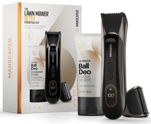Manscaped - The Lawn Mower Ultra Gen 6 Groin & Body Hair Trimmer Essentials Kit - Black