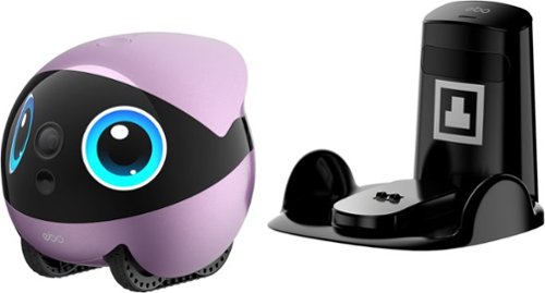 Enabot - EBO Air 2 Plus FamilyBot with 3K Res, AI Assistant, 2-Way Video, Smart Patrol, 32-GB SD Card, Charging Dock, AC Adapter - Nebula Purple