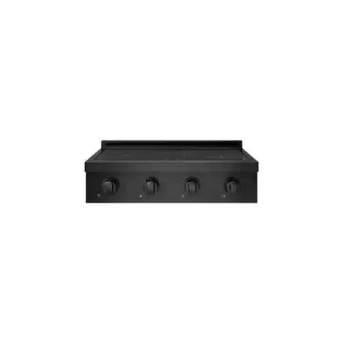 Front. ZLINE - 30 in. Paramount Built-in Induction Rangetop with 4 Element Cooktop in Black Stainless Steel - Black Stainless Steel.