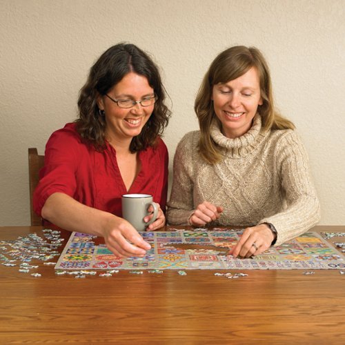 Outset Media : Cobble Hill 1000 Piece Puzzle: 50 States Quilt Blocks -Reference Poster Included WORLDWIDE DELIVERY