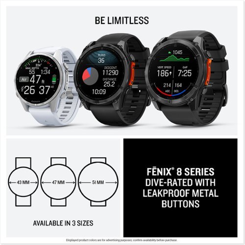 Garmin fēnix 8 AMOLED  GPS Smartwatch 51mm Fiber-reinforced polymer - Slate Gray GLOBAL SHIPPING