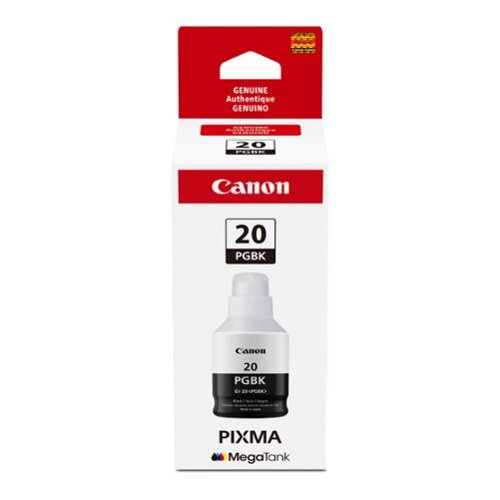 Canon - MegaTank GI-20 Ink Bottle - Pigment Black-Front_Standard 