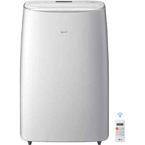LG - 10,000 BTU Smart Portable Air Conditioner - White-Front_Standard 