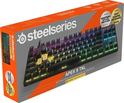 SteelSeries Apex 9 TKL Wired Optical OptiPoint Adjustable Actuation Switch Gaming Keyboard with Rapid Tap - Black BUY IN DUBAI