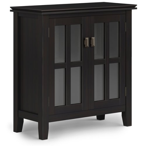 Simpli Home - Artisan Low Storage Cabinet - Hickory Brown-Front_Standard 