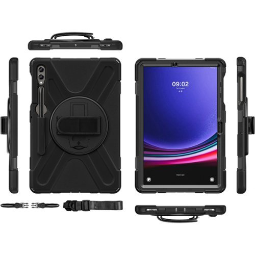 SaharaCase DEFENSE-X Series Case for Samsung Galaxy Tab S10+, Tab S9+, Tab S9 FE+, and Tab S8+ - Black SHOP ONLINE