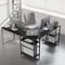 Bestier - 59inch L Shaped Desk with Shelves Home Office Gaming Computer Desk - Black-Front_Standard