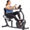 Sunny Health & Fitness - Smart Magnetic Resistance Recumbent Bike with Easy Adjustable Seat - Black-Front_Standard