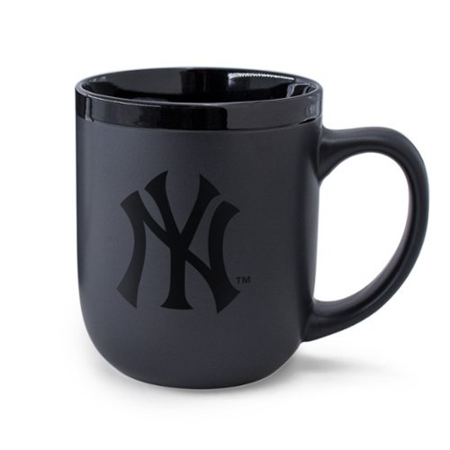 WinCraft - New York Yankees 17oz. Black Tonal Ceramic Mug - Multicolor-Front_Standard 