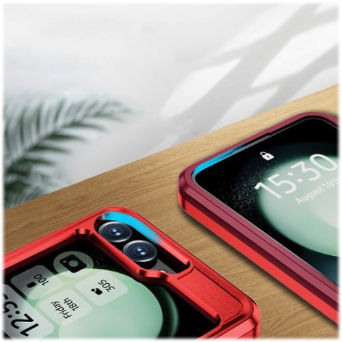SaharaCase Raider Series Kickstand Case for Samsung Galaxy Z Flip6 - Viper Red BUY ONLINE