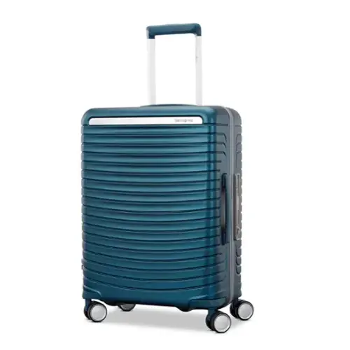 Front. Samsonite - Framelock Max Large Spinner Suitcase - Emerald Teal.