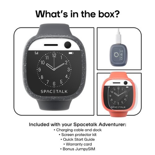 Spacetalk Adventurer 4G Kids Smart Watch Phone and GPS Tracker - Midnight GLOBAL SHIPPING