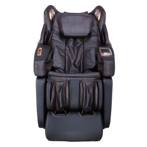 Osaki - Ador - Allure 3D Zero Gravity Massage Chair With Calf Rollers - Black/Brown-Front_Standard 