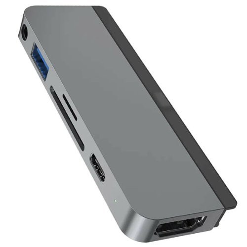 Hyper - 6-in-1 USB-C Hub for iPad Pro - Silver-Front_Standard 