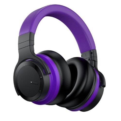 MOVSSOU - E7 Active Noise Cancelling Wireless Bluetooth Headphone - purple-Front_Standard 