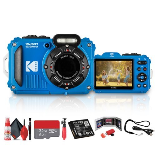 Bundle Kodak PIXPRO WPZ2 Digital Camera Blue| Waterproof