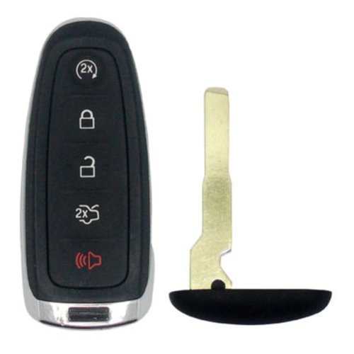 Car Keys Express Ford Simple Key - 5 Button Smart Key Remote with Trunk and Remote Start and programming device - Black WORLDWIDE DELIVERY
