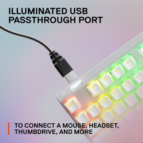 SteelSeries Apex 7 Ghost TKL Wired Mechanical Red Linear Gaming Keyboard with RGB Backlighting - White BUY ONLINE