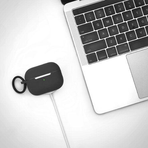 Best Buy essentials™ Silicone Case for Apple AirPods Pro 1st and 2nd Generations - Black SHOP ONLINE