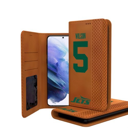 Keyscaper - NFL - New York Jets - Garrett Galaxy Folio Case - S24 - Brown-Front_Standard 