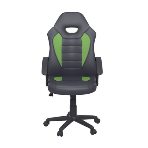 Lifestyle Solutions - Racing Series P-Line Gaming Chair - Green-Front_Standard 