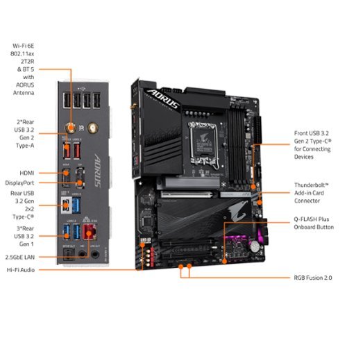 GIGABYTE Z790 AORUS ELITE AX (Socket LGA 1700) Intel Z790 ATX DDR5 Wi-Fi 6E Motherboard - Black WHERE TO BUY