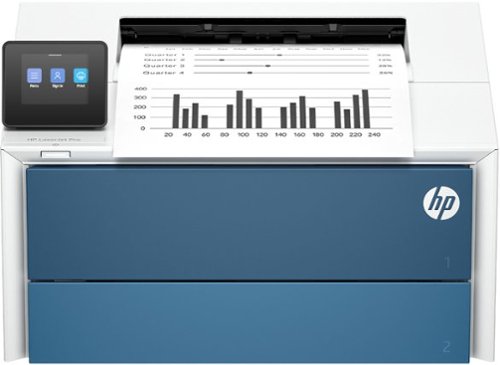 HP - LaserJet Pro 4006dw Wireless Black & White Laser Printer, 2-Sided Printing, Best for Office, AI-Enabled - White
