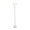Elegant Designs - 1 Light Torchiere Floor Lamp with Glass Shade - Marbleized White-Front_Standard