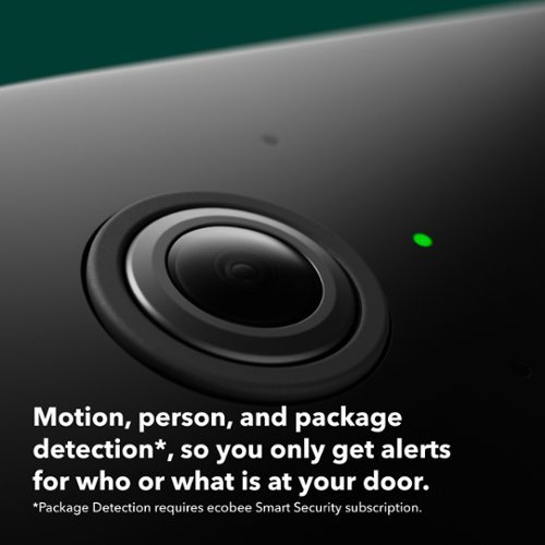 ecobee Smart Video Doorbell - Wired with Advanced Person and Package Detection - Black SHOP ONLINE