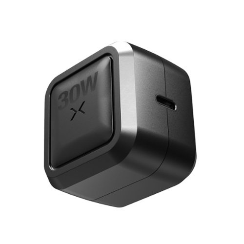 NOCO - XGrid X30: 30W USB-C GaN Charger with PD 3.0, QC 4.0+, PPS – Fast Charging, Foldable Plug, UL Listed - Black-Front_Standard 