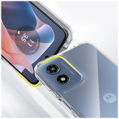 SaharaCase Hybrid-Flex Hard Shell Series Case for Motorola Moto G Play (2024) - Clear SHOP ONLINE