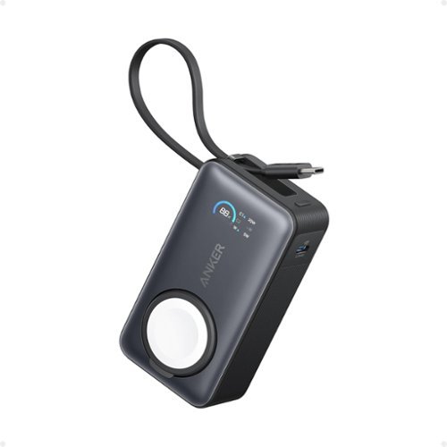 Anker - MagGo Power Bank for Apple Watch - Black-Front_Standard 